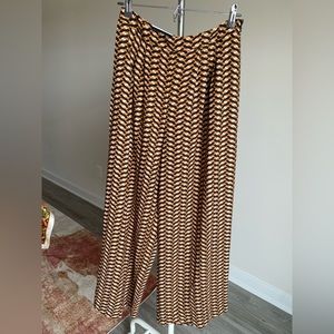 Who What Wear Pattern Wide Leg Pants Size 6